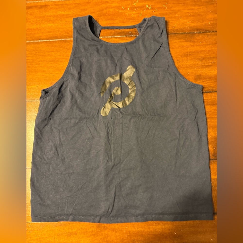 Navy  Tank Top with Logo